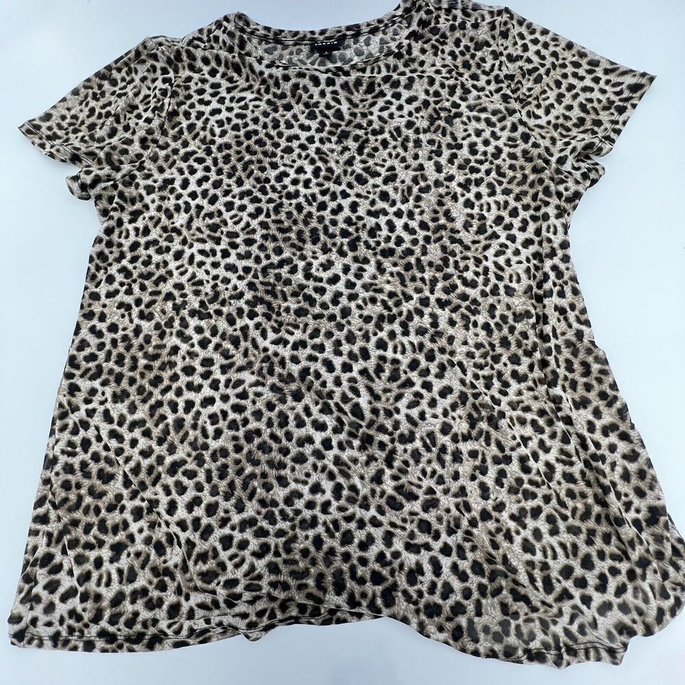 Torrid Cheetah Print Sheer Blouse Size 3X